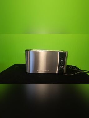 Elite Gourmet Stainless Steel 4-Slice Toaster - Silver